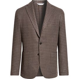 Boglioli Boglioli K Houndstooth Plaid Wool & Cashmere Double Cloth Sport Coat