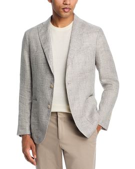 Boglioli Boglioli Linen Plaid Slim Fit K Jacket