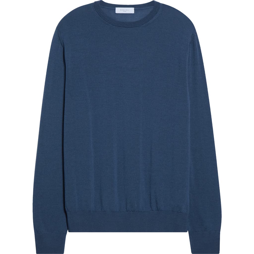 Boglioli Boglioli Solid Wool Crewneck Sweater