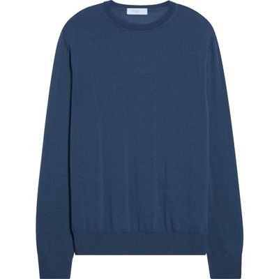 Boglioli Boglioli Solid Wool Crewneck Sweater