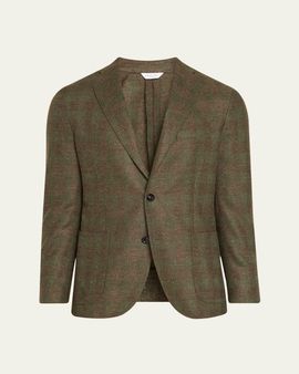 Boglioli Men's K-Jacket Plaid Single-Breasted Sport Coat