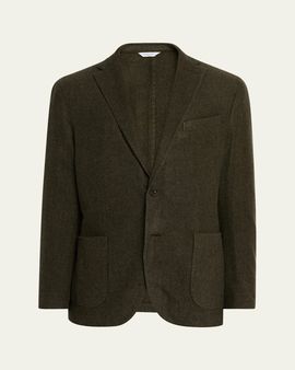 Boglioli Men's Wool Notch Lapel Single-Breasted Sport Coat
