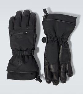 Bogner Bogner Adriano leather-trimmed ski gloves