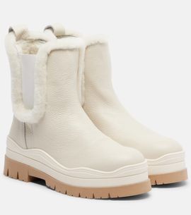 Bogner Bogner Arosa shearling-lined leather ankle boots
