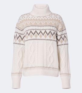 Bogner Bogner Lorely jacquard cashmere turtleneck sweater