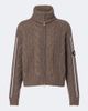 Bogner Bogner Lotta cable-knit wool-blend zip-up sweater - 1