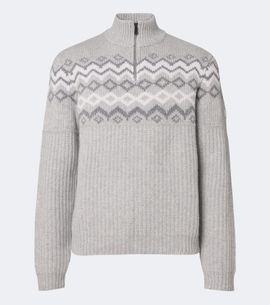 Bogner Bogner Ludi Fair Isle cashmere half-zip sweater