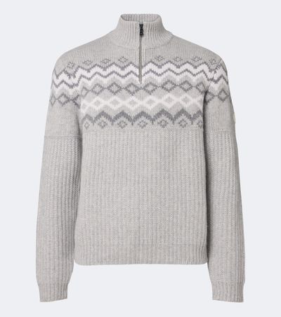 Bogner Bogner Ludi Fair Isle cashmere half-zip sweater