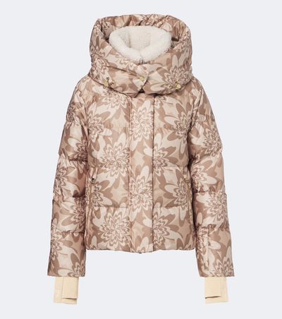 Bogner Bogner Naia hooded printed down ski jacket