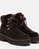 Bogner Bogner Turin shearling-trimmed suede lace-up boots - 1