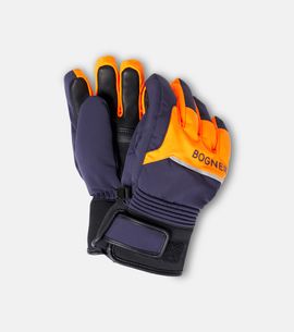 Bogner Kids Bogner Kids Logo leather-trimmed ski gloves