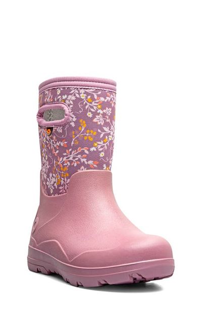 Bogs Bogs Kids' York Seamless Demure Floral Waterproof Rain Boot