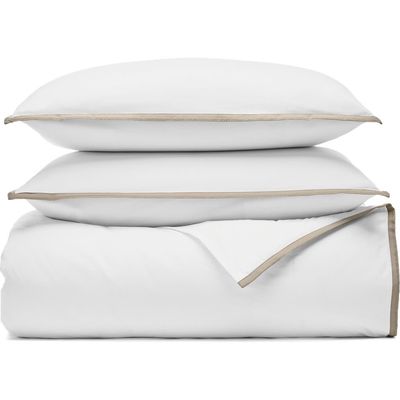Boll & Branch Boll & Branch Framed Percale Duvet Cover & Shams Set