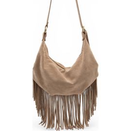 Bolsa Nova Bolsa Nova Dallas Suede Fringe Hobo