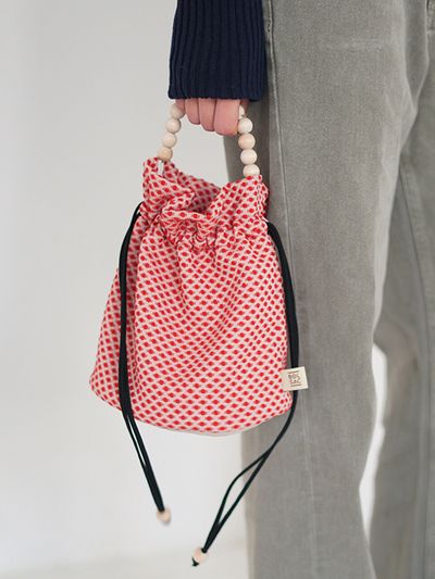 BOLSAC Poppy Bucket Bag _ Cherry