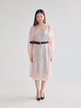 bomnal boutique CHIFFON MIDI DRESS