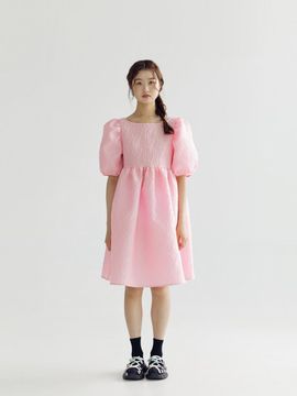 bomnal boutique DAISY VOLUME PUFF MIDI DRESS