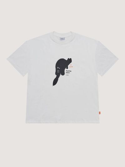 BONATS PALETTE Nyang-kkiri T-shirt [WHITE]