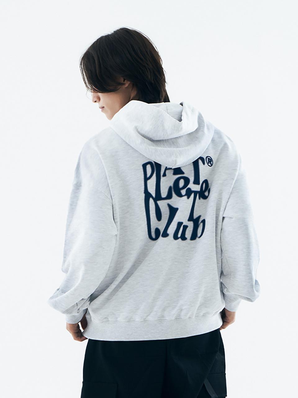 BONATS PALETTE Palette Club Overfit Hoodie [WHITE MELANGE]