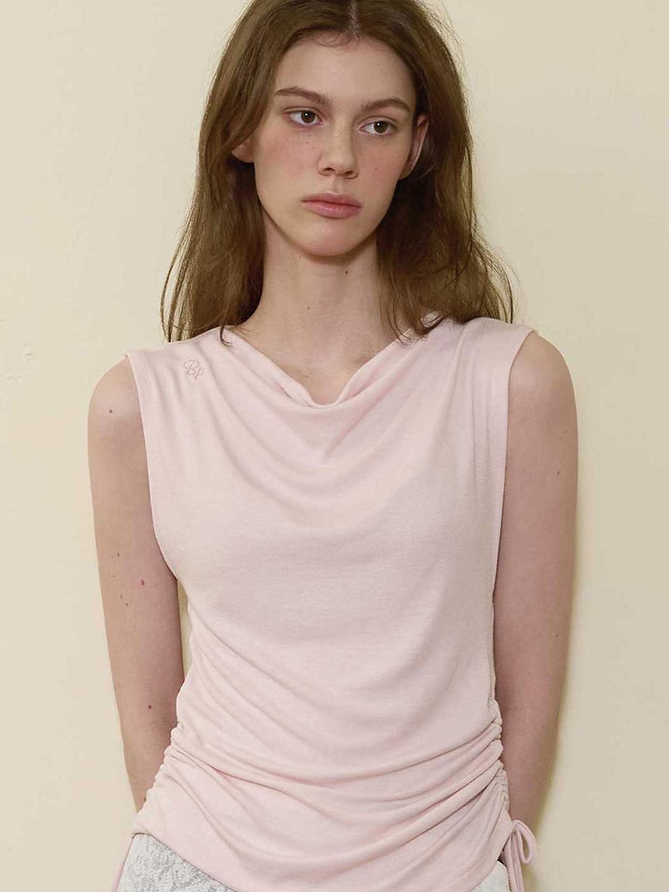 BONATS PALETTE Shirring Layered Sleeveless Tank Top