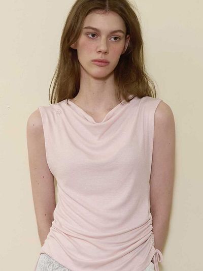 BONATS PALETTE Shirring Layered Sleeveless Tank Top