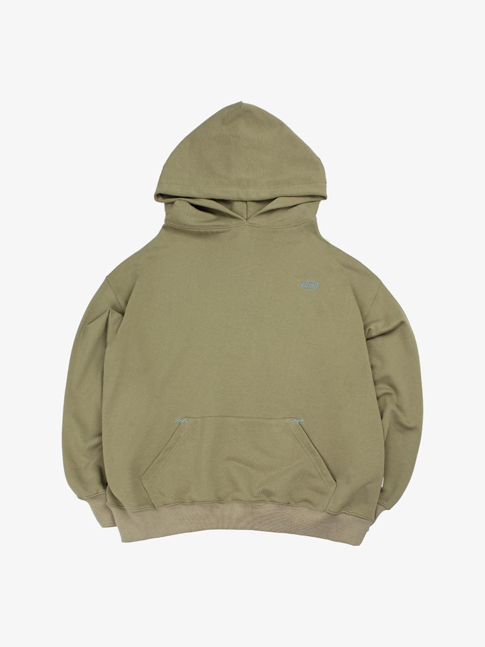 BONATS PALETTE Small Logo Overfit Hoodie [GREEN]
