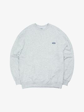 BONATS PALETTE Small Logo Overfit Sweatshirt [WHITE MELANGE]