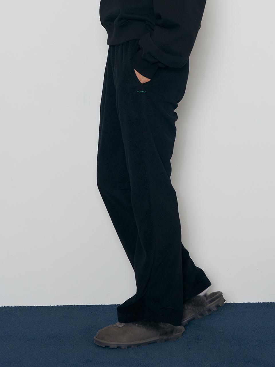 BONATS PALETTE Soft Terry Bootcut Pants [BLACK]