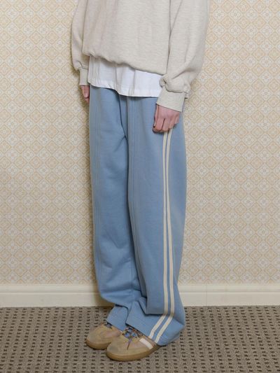 BONATS PALETTE Track Wide Sweat Pants [BLUE]