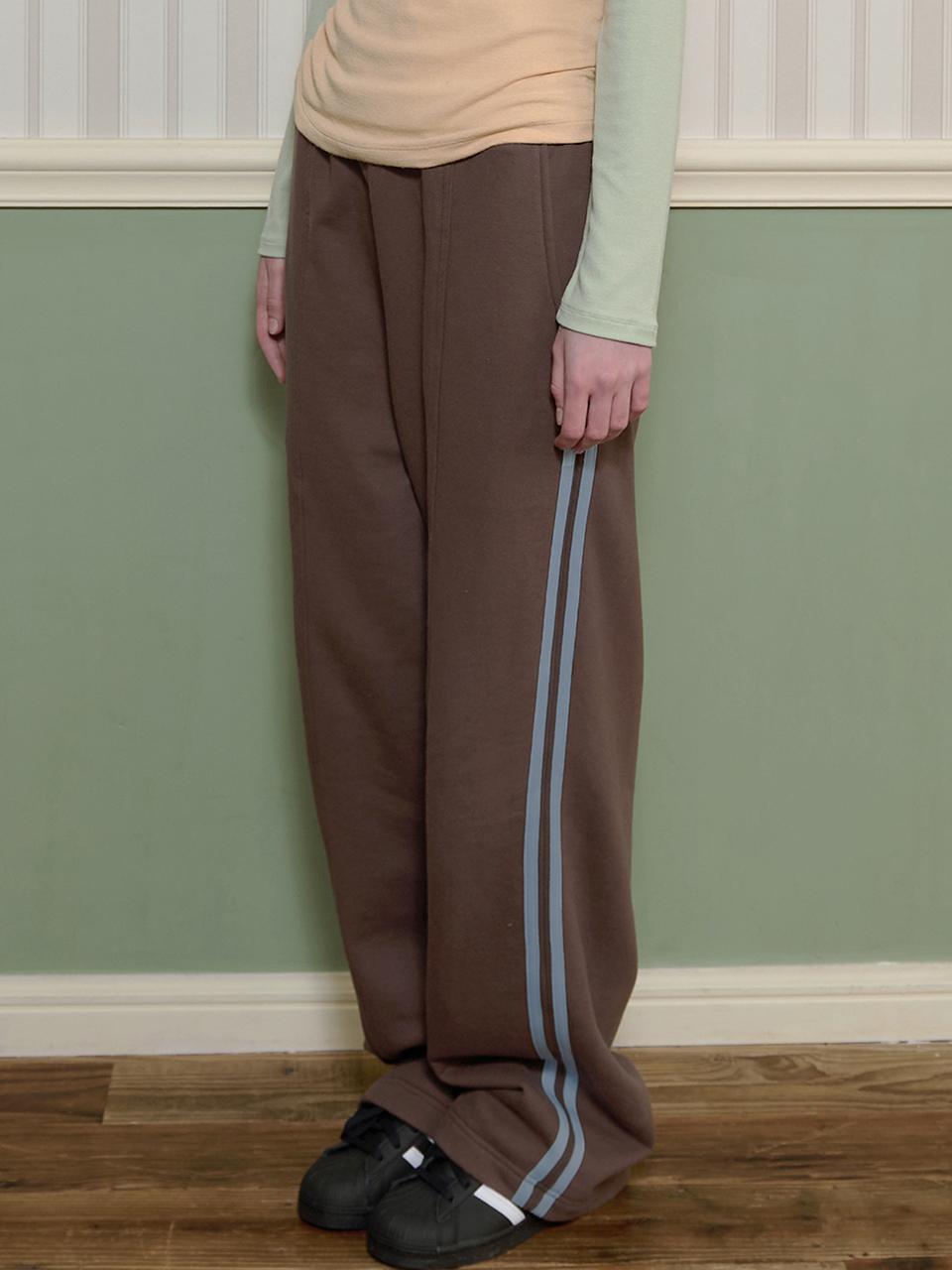 BONATS PALETTE Track Wide Sweat Pants [Brown]
