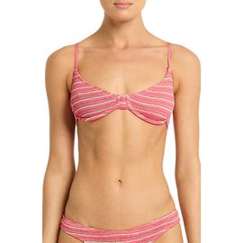 bond-eye bond-eye Gracie Stripe Underwire Balconette Bikini Top