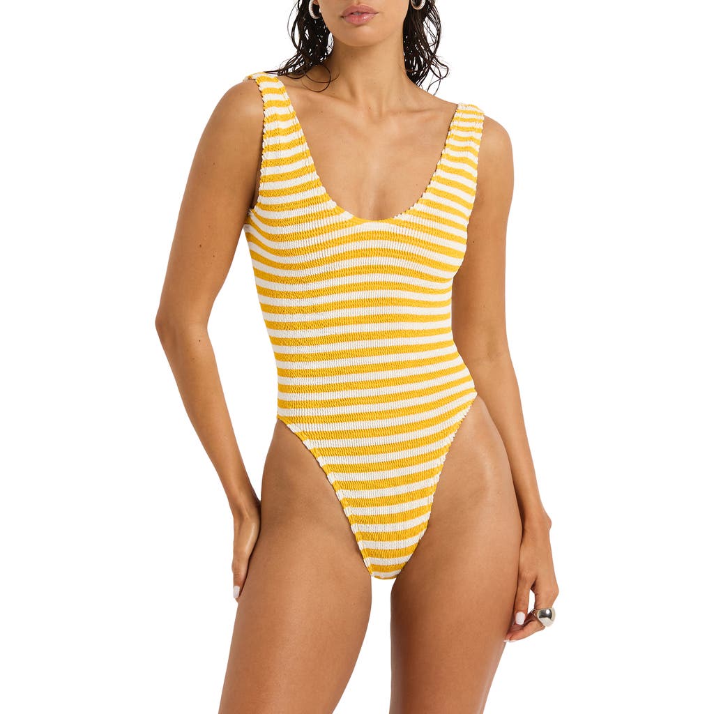 bond-eye bond-eye Mara Striped One-Piece Swimsuit