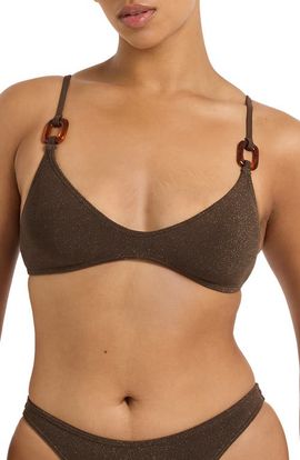 bond-eye bond-eye Ring Edwards Shimmer Bikini Top