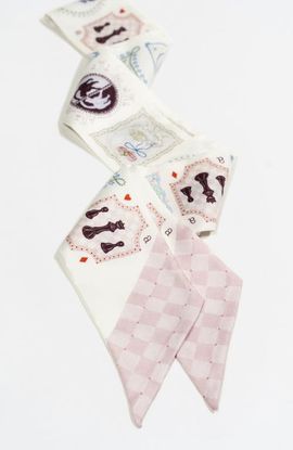 Bond & Grace Bond & Grace Wonderful Curiosities Silk Twilly Scarf