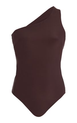 BONDI BORN BONDI BORN Colette OneShoulder OnePiece Swimsuit Brown M