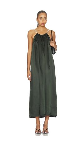 bondi born tropea silk halter maxi dress BONDI BORN | Marfa Silk Halter Maxi Dress - Tropico