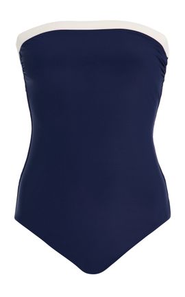 BONDI BORN BONDI BORN Romy Strapless OnePiece Swimsuit Navy L
