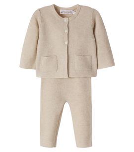 Bonpoint Bonpoint Baby Aries cashmere cardigan and leggings set