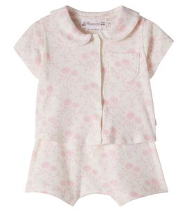 Bonpoint Bonpoint Baby Laelia cotton shirt and shorts set