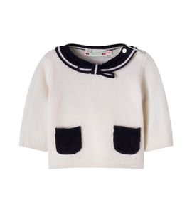 Bonpoint Bonpoint Baby Marlina bow-detail wool sweater