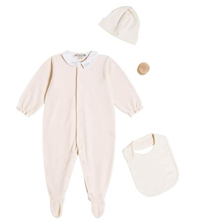 Bonpoint Bonpoint Baby onesie, hat and bib set