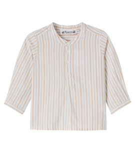 Bonpoint Bonpoint Baby Polisson striped cotton shirt