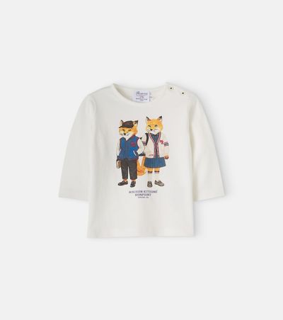 Bonpoint Bonpoint Baby x Maison Kitsuné printed cotton jersey T-shirt