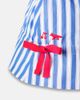 Bonpoint Bonpoint Bow-detail striped cotton hat - 2