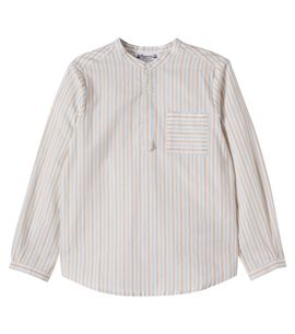 Bonpoint Bonpoint Claude striped cotton poplin shirt