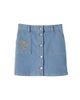 Bonpoint Bonpoint Dexie embroidered denim skirt - 1