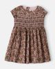 Bonpoint Bonpoint Duchesse shirred floral cotton dress - 1