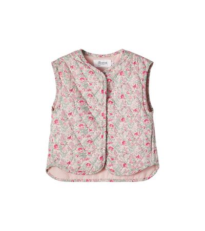 Bonpoint Bonpoint Elbie floral quilted cotton vest