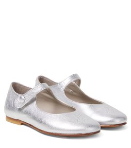 Bonpoint Bonpoint Ella metallic leather Mary Jane flats