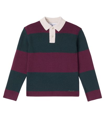Bonpoint Bonpoint Jenson striped wool polo sweater